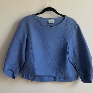 Rachel Comey Foam Crop Top in Blue Foam
